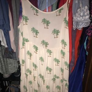 Palm tree dress/or swimsuit coverup